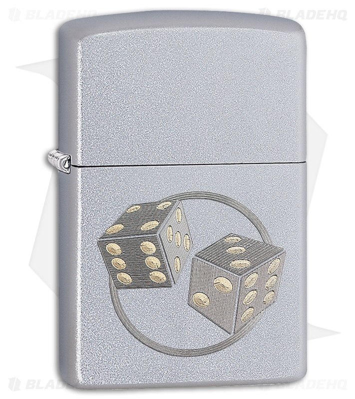 Zippo Lighter Dice (Satin Chrome) 12294  