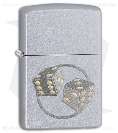 Zippo Lighter Dice (Satin Chrome) 12294  