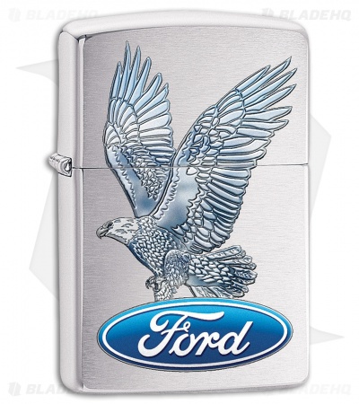 Zippo Lighter Ford Eagle (Brushed Chrome) 11821