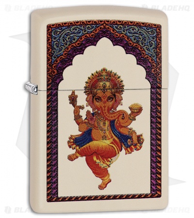 Zippo Lighter Ganesha (Cream Matte) 12304