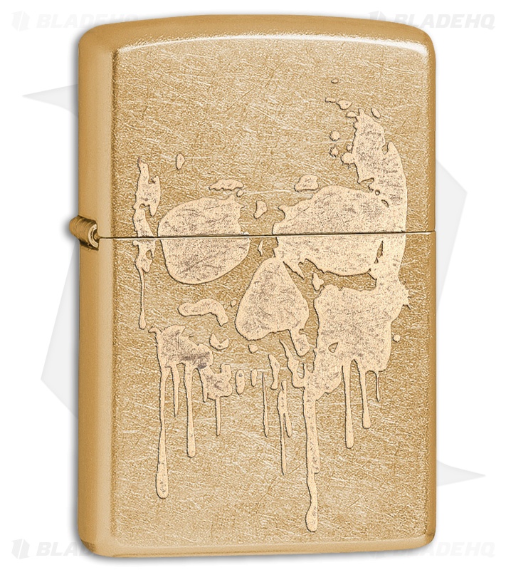 Zippo Lighter Grunge Skull (Gold Dust) 11995 