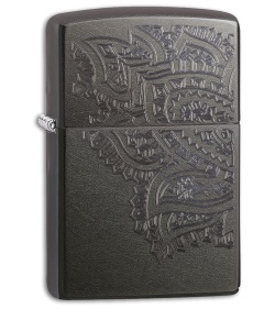 Zippo Lighter Iced Paisley (Gray Dusk) 12326