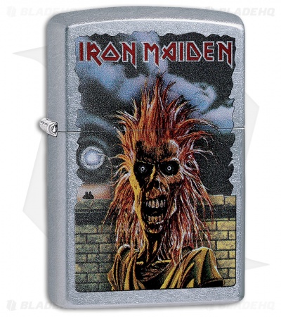 hobbyboy　様　売約済　スペースエイジ　パンチングメタル　ライト Zippo Lighter Iron Maiden (Street Chrome) 12328 - Blade HQ