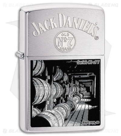 Zippo Lighter Jack Daniels Scene Series 6 (Brushed Chrome) 11589