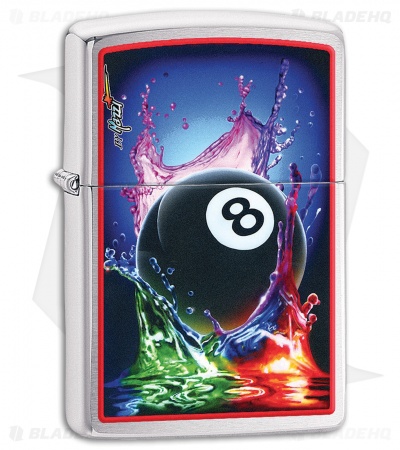 ZIPPO® LIGHTER ZIPPO Zippo Lighter Mazzi Magic 8 Ball (High Polish Chrome) 11819 - Blade HQ