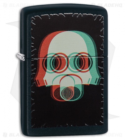 Zippo Lighter Nuclear Mask 3D (Black Matte) 12302