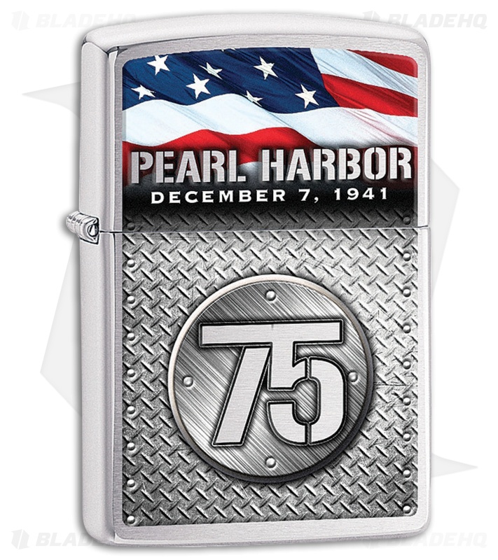 Zippo Lighter Pearl Harbor 75th Anniversary (High Polish Chrome