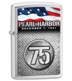 Zippo Lighter Pearl Harbor 75th Anniversary (High Polish Chrome