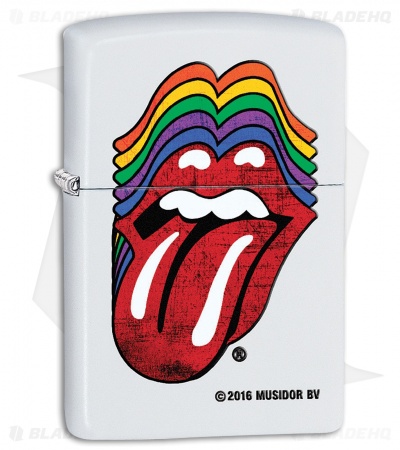 Zippo Lighter Rolling Stones (White Matte) 11830