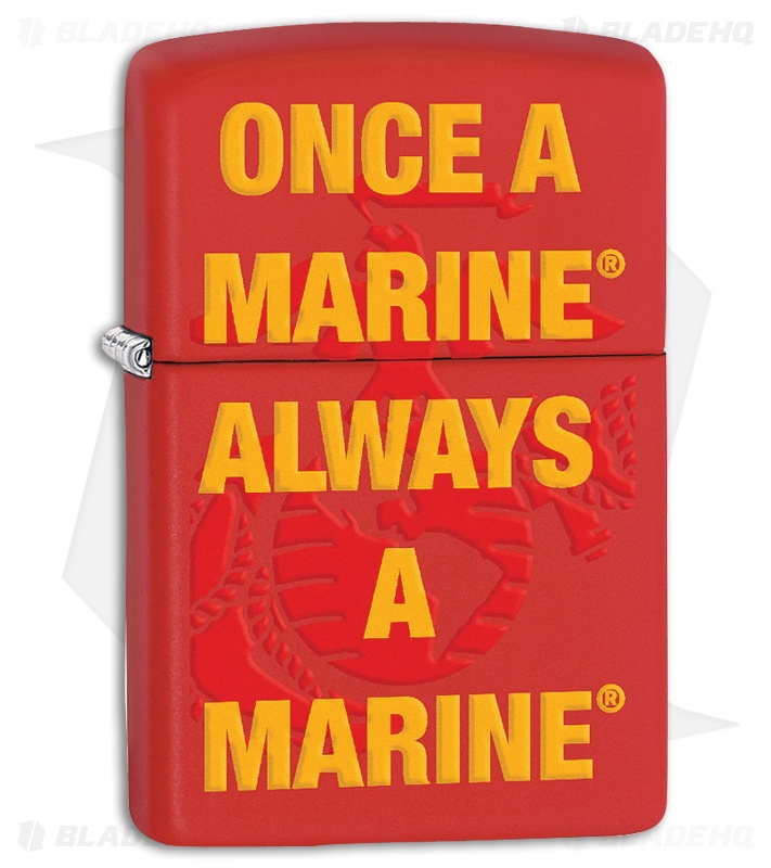 Zippo Lighter US Marine Corps (Red Matte) 11899 Blade HQ