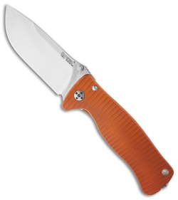 LionSteel SR2 Orange Aluminum Folding Knife (3.125" Satin Plain)