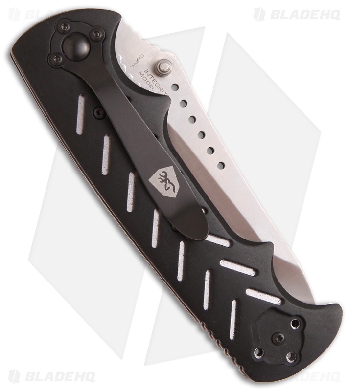 Browning Black Label Integrity Liner Lock Knife Black Aluminum (3.75" Satin) 806