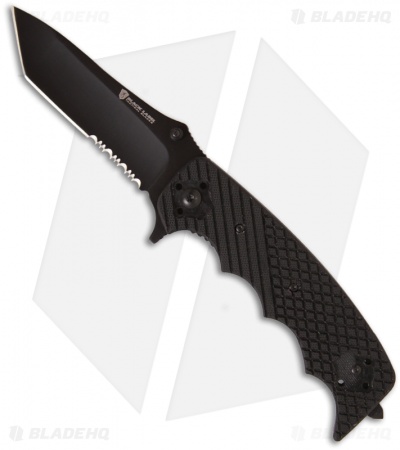 Browning Black Label Stone Cold Liner Lock Knife G-10 (3.6" Black Serr) 113BL