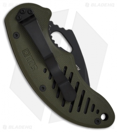 5.11 Tactical DRT Spear Point Liner Lock Knife Green FRN (2.625" Black) 51057