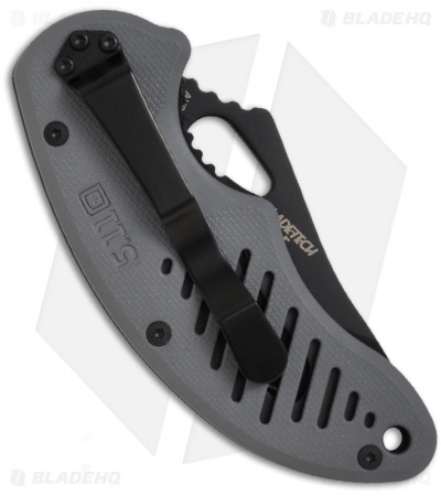 5.11 Tactical Min-Pin Spear Point Liner Lock Knife Grey (2.85" Black) 51059