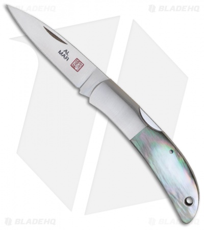 Al Mar Hawk Classic Black Lip Pearl Folding Gentleman's Pocket Knife 1002BP