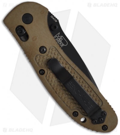 Benchmade Griptilian Tanto AXIS Lock Knife Sand (3.45" Black) 553BKSN