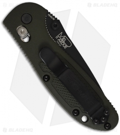Benchmade Mini Griptilian OD Green Tanto Knife (2.91" Black) 557BKOD 