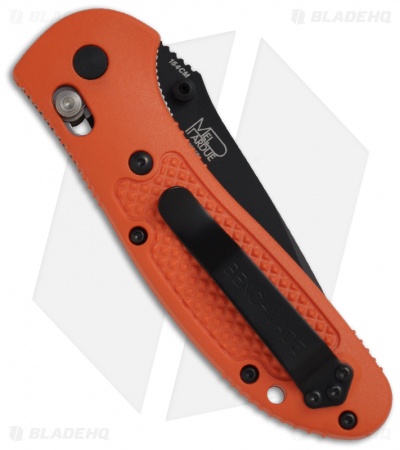 Benchmade Griptilian AXIS Lock Knife Orange (3.45" Black) 551BK-ORG