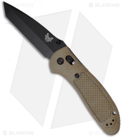 Benchmade Griptilian Tanto AXIS Lock Knife Sand (3.45" Black) 553BKSN