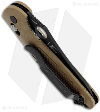 Benchmade Mini Griptilian AXIS Lock Knife Sand (2.91" Black) 555BKHGSN