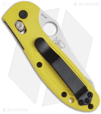 Benchmade Mini Griptilian AXIS Lock Knife Yellow (2.91" Satin) 555HG-YEL