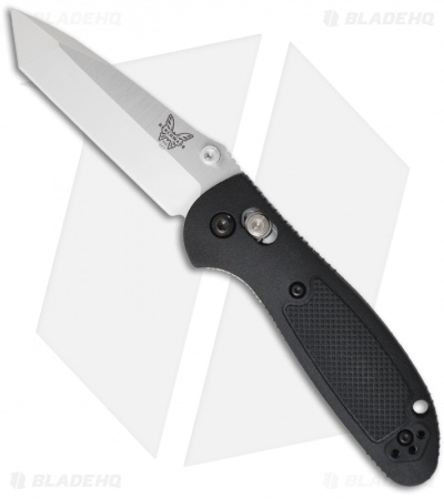 Benchmade Mini Griptilian Tanto AXIS Lock Knife Black (2.91" Satin) 557-S30V