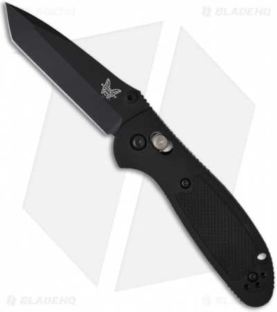 Benchmade Mini Griptilian Tanto AXIS Lock Knife (2.91" Black) 557BK