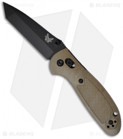 Benchmade Mini Griptilian Tanto AXIS Lock Knife Sand (2.91
