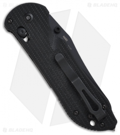 Benchmade Triage AXIS Lock Knife Black G-10 (3.5" Black Serr) 916SBK