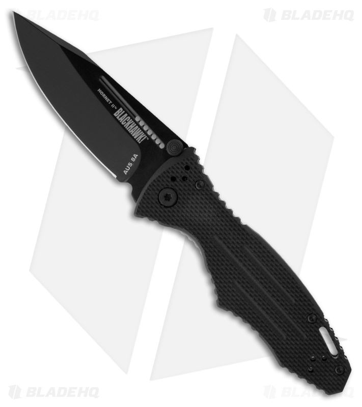 BLACKHAWK ブラックホーク テンペストII BlackHawk! Hornet II Manual Folding Knife (Black PLN
