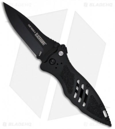 BlackHawk! MOD CQD Mark II Spear Point Folding Knife (3.3" Black Plain) 15M401BK