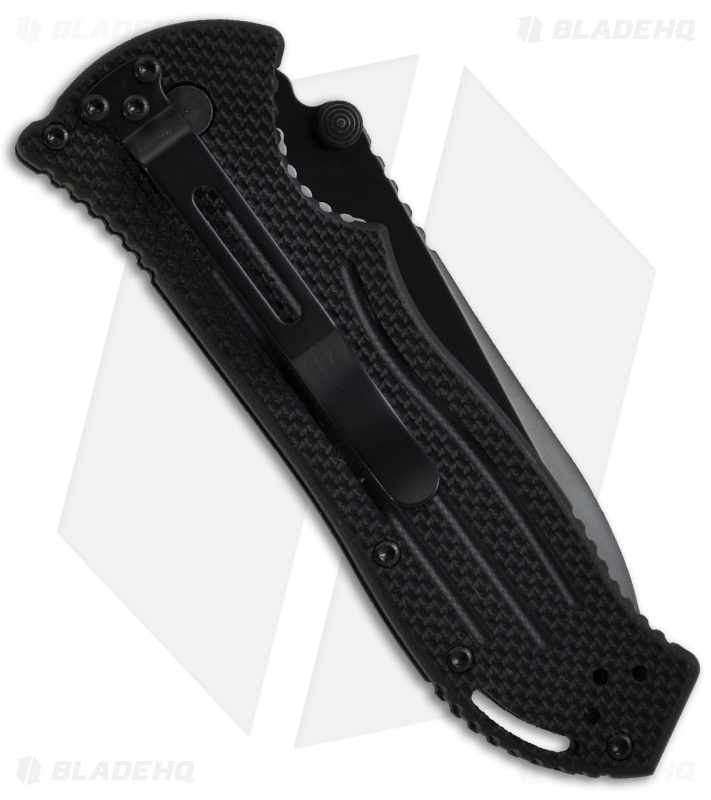 BlackHawk! Point Man Knife Tactical Folder (3.4" Black Plain) 15PM01BK