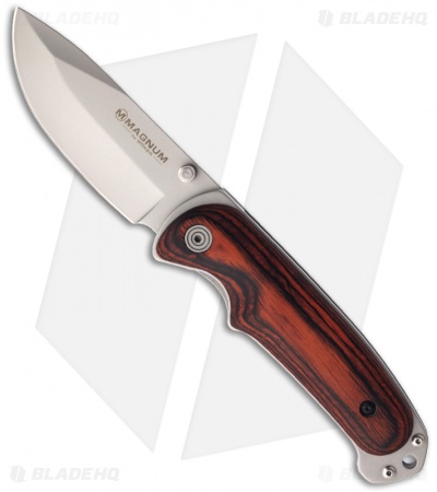 Boker Magnum Bush Companion Liner Lock Knife (3.5" Bead Blast) 01YA116