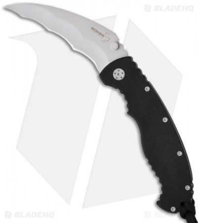 Boker Plus Bat Karambit Liner Lock Knife (3.5" Bead Blast) 01BO430
