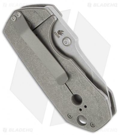 Boker Plus Anso Albatros Frame Lock Knife Titanium (2.5" Stonewash) 01BO621