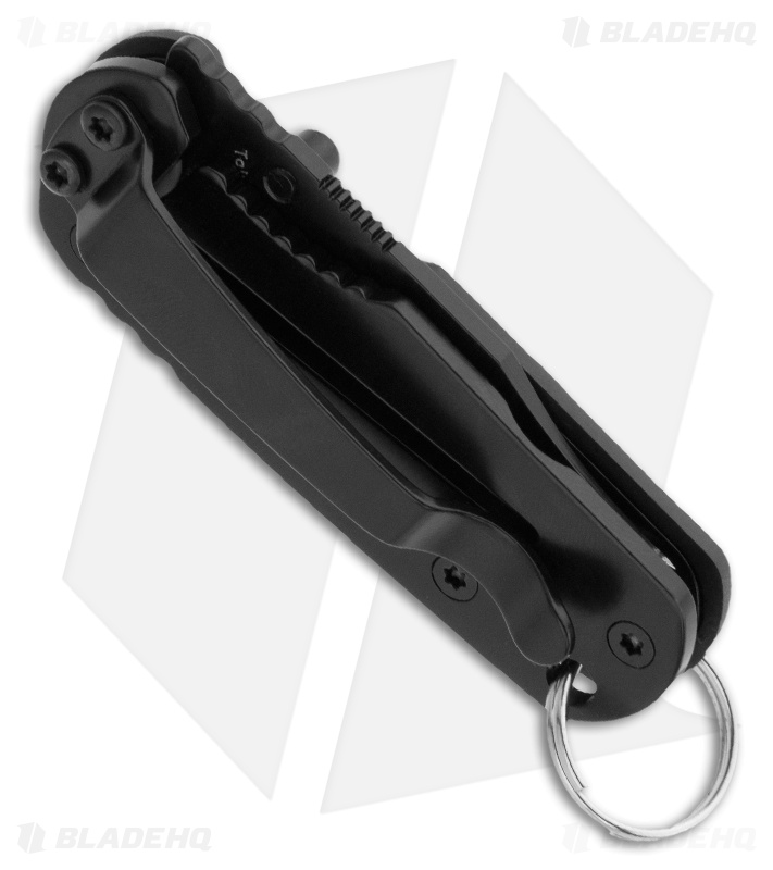 Boker Plus CLB Keycom Keychain Frame Lock Knife (1.5" Black) 01BO531