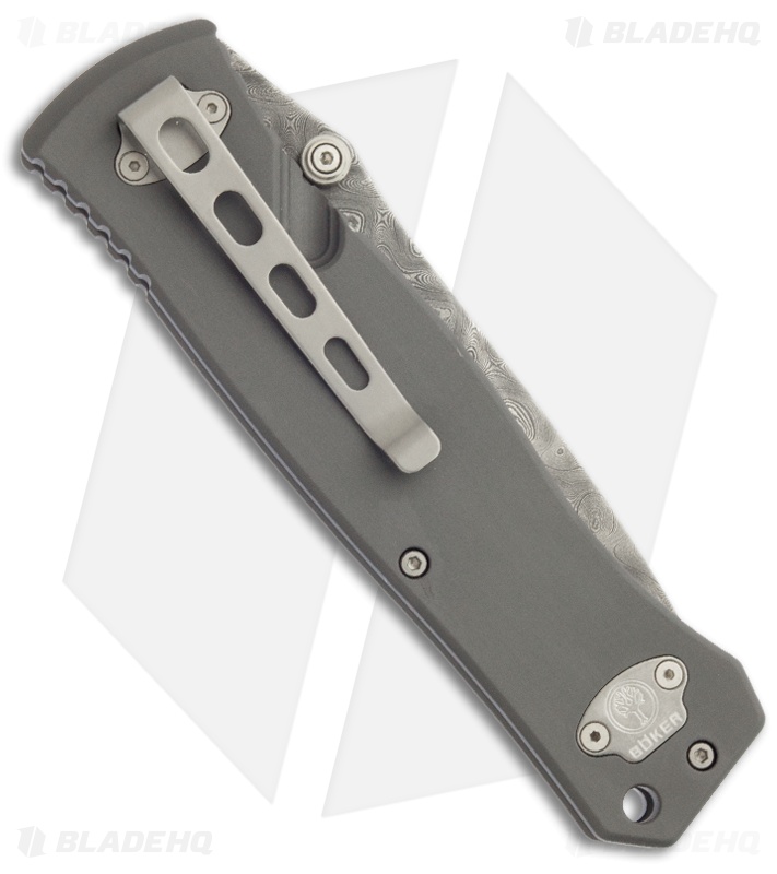 Boker Leopard Damascus II Knife (3.75" Plain) 111054DAM