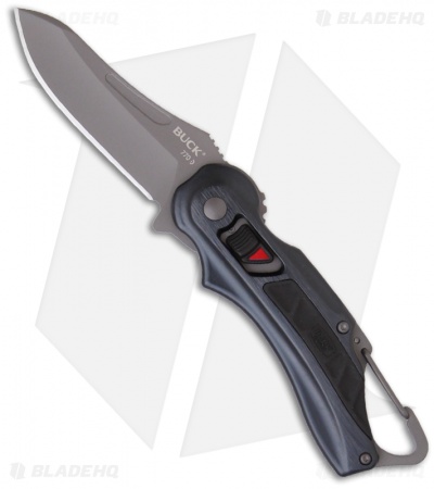 Buck Flashpoint LE Blue Slide Lock Knife (2.875" Gray) 0770BKS1-B