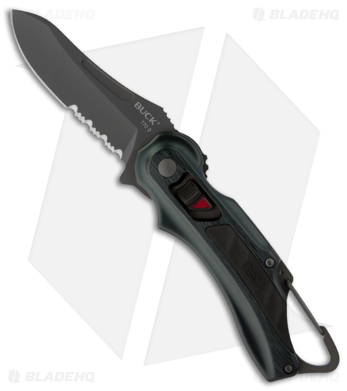 Buck Flashpoint LE Blue Folding Knife (2.875" Gray Serr) 0770BKX1