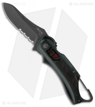 Buck Flashpoint LE Blue Folding Knife (2.875" Gray Serr) 0770BKX1