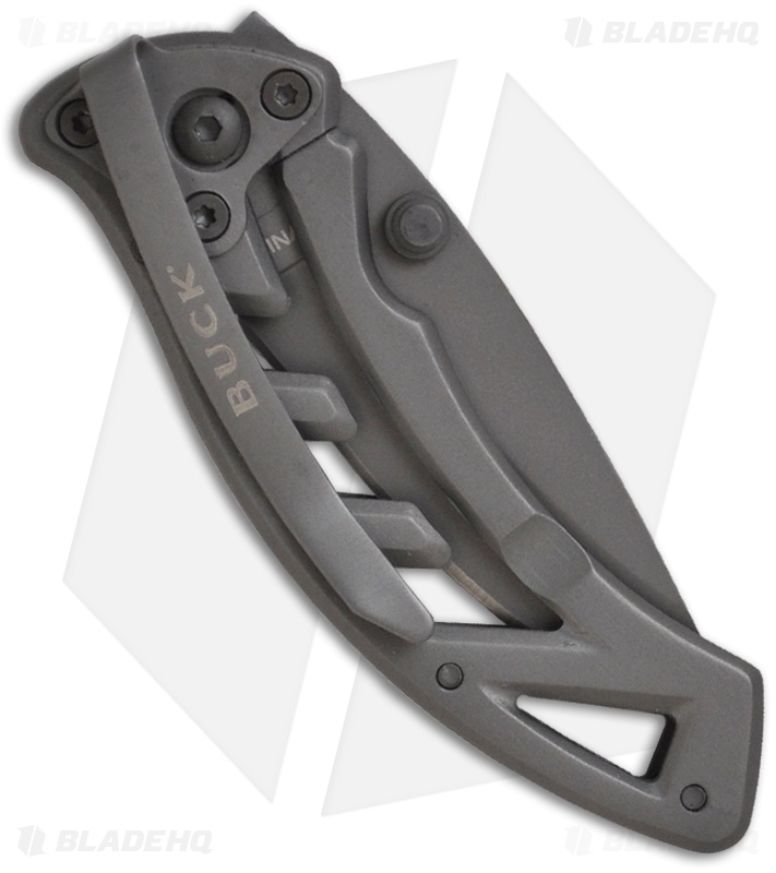 Buck Parallex Frame Lock Knife (2.25" Gray) 0316TTS-B
