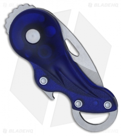 Buck Transport Blue Folding Key Chain Pocket Knife (1.25" Satin)  0756BLS-B