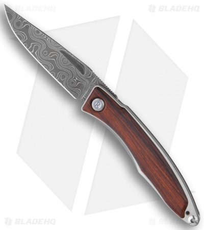 Chris Reeve Mnandi Knife Cocobolo Inlay Folder (2.75" Damascus)