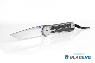 Chris Reeve Small Sebenza 21 Knife w/ CF Inlays (2.94" Polished) Exclusive