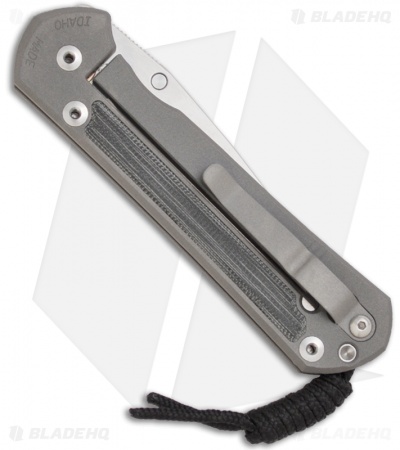 Chris Reeve Large Sebenza 21 Knife w/ Micarta Inlays (3.625" Stonewash)
