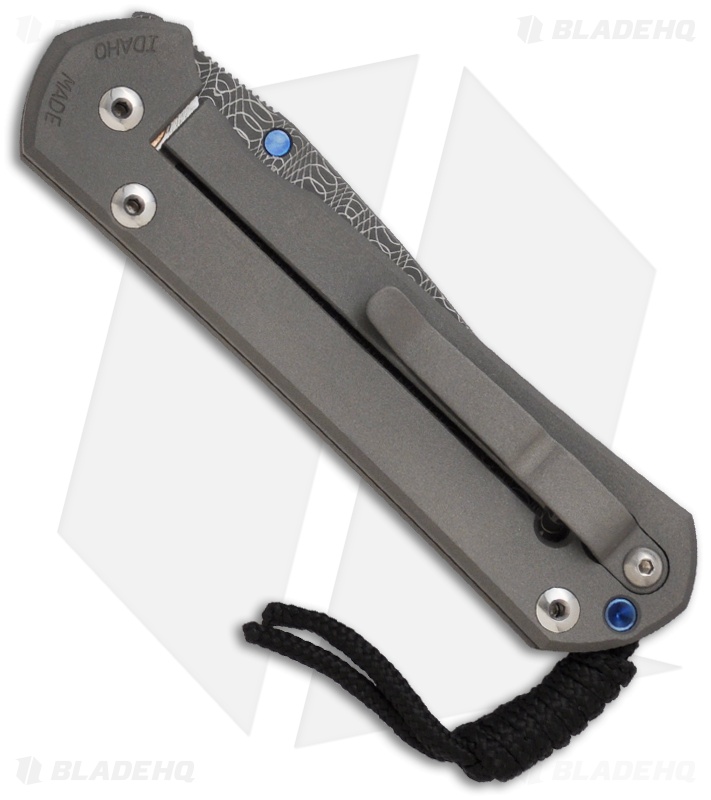 Chris Reeve Large Sebenza 21 Knife w/ Spirograph Damascus
