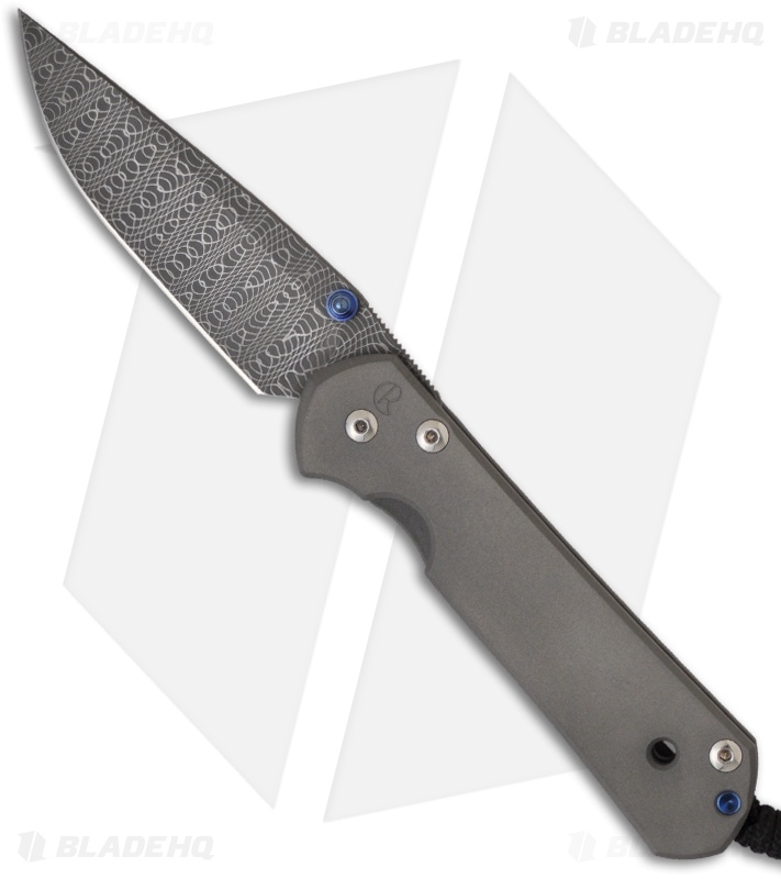 Chris Reeve Large Sebenza 21 Knife w/ Spirograph Damascus