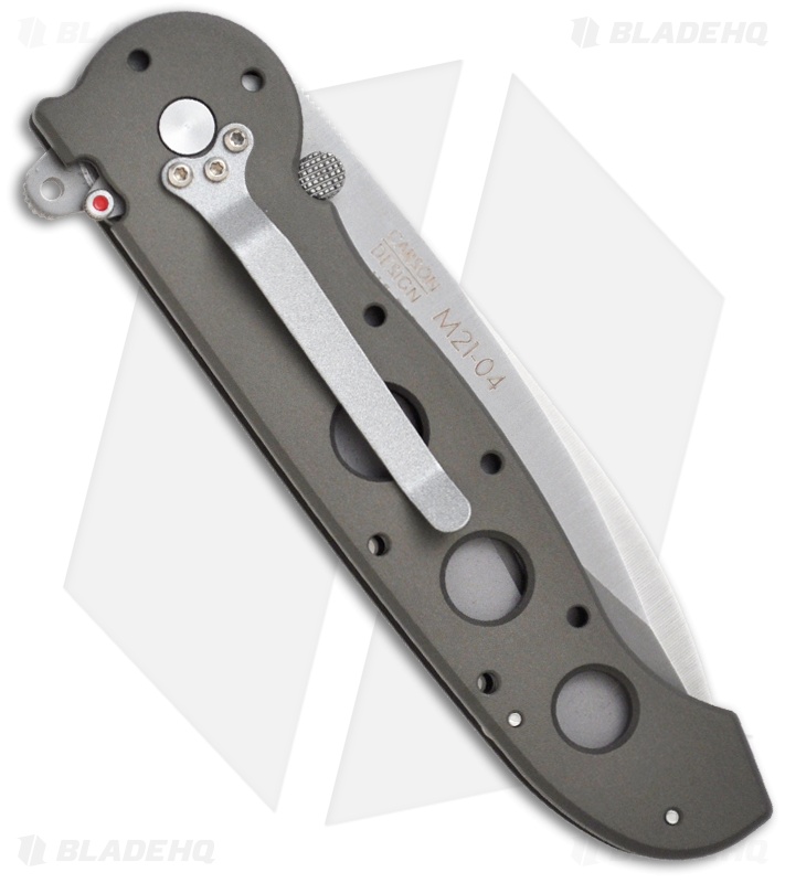 CRKT Carson M21-04 Flipper Knife Aluminum (3.875" Satin)