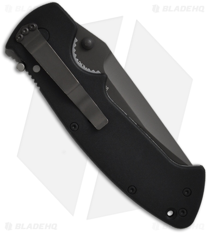CRKT Crawford Kasper Liner Lock Knife (3.75" Black Serr) 6783Z